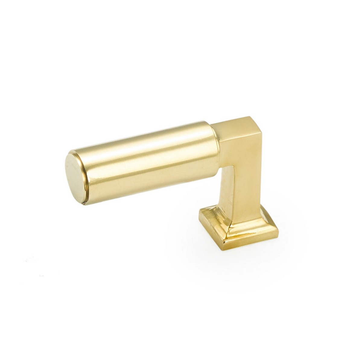 Haniburton Finger Cabinet Knob - Cabinet Mount - 2 BrassUnlacquered Brass