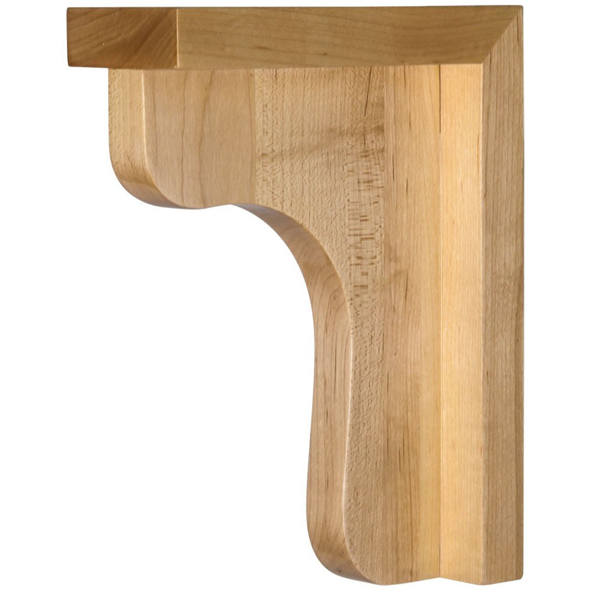 Hardware Resources 2-12 x 6 x 6 Rubberwood Wood Bar Bracket
