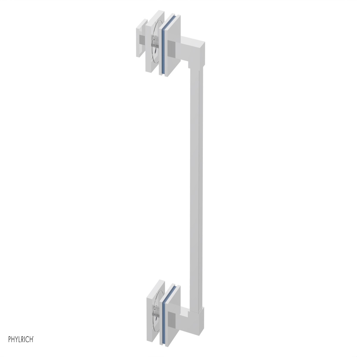 JOLIE - 12 Single Sided Shower Pull with Light Blue Accents 222S-92-12
