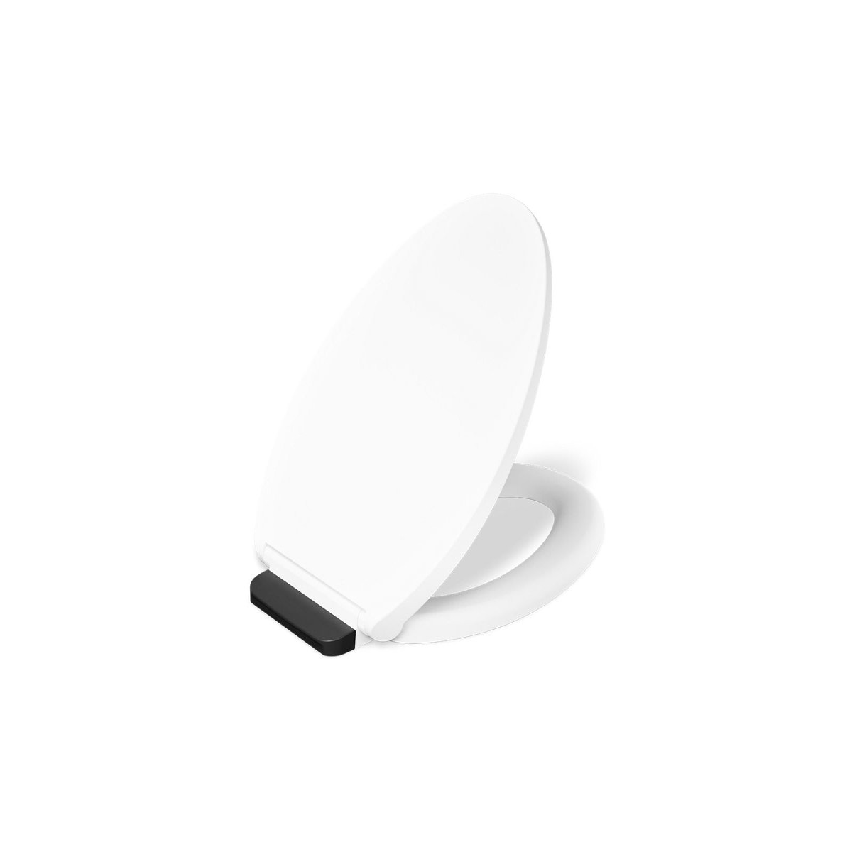 KOHLER K-36593-BL Covert ReadyLatch Quiet-Close Elongated Toilet Seat