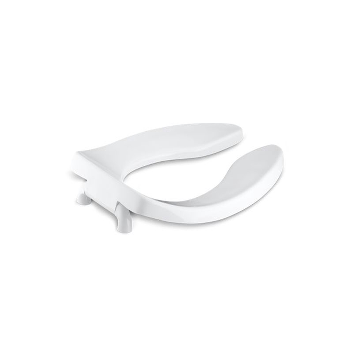 KOHLER K-4666-SA Lustra Elongated toilet seat with anti-microbial agent and self-sustaining check hinge