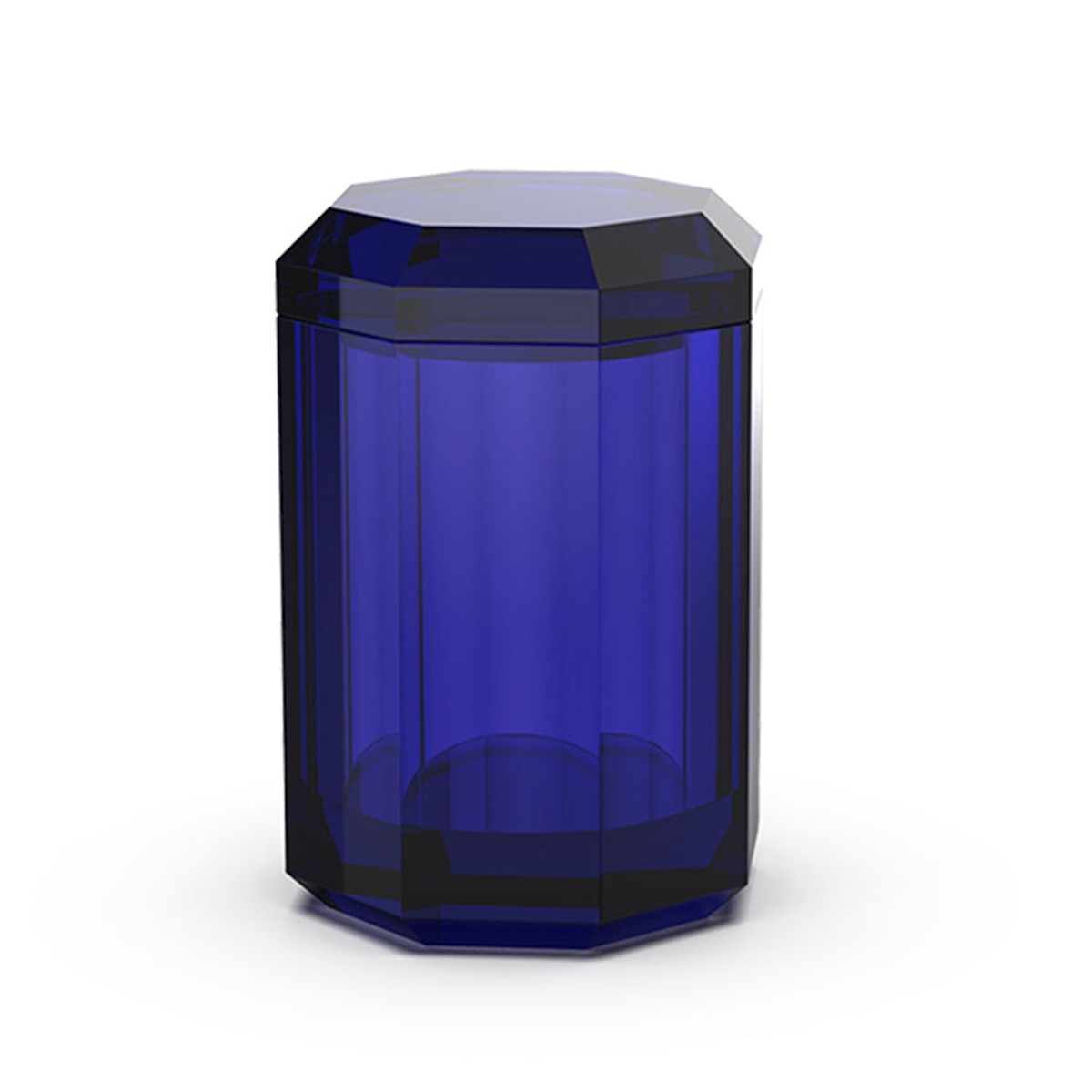 Kristall Multipurpose Box - Free Standing - 4 GlassCapri Blue