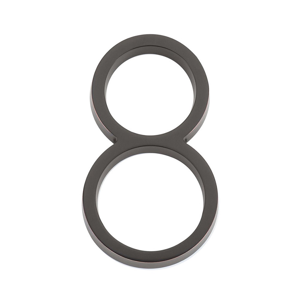 Modern 8 House Numbers - Wall Mount - 7 ZincOil Rubbed Bronze