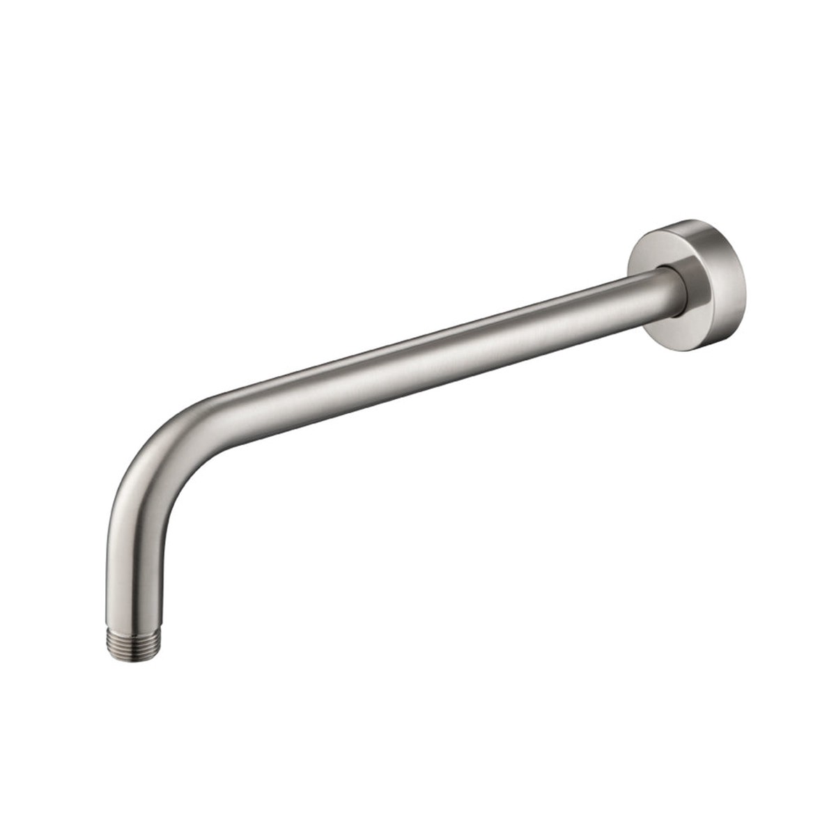 Universal Round Shower Arm - Wall Mount - 12 BrassBrushed Nickel