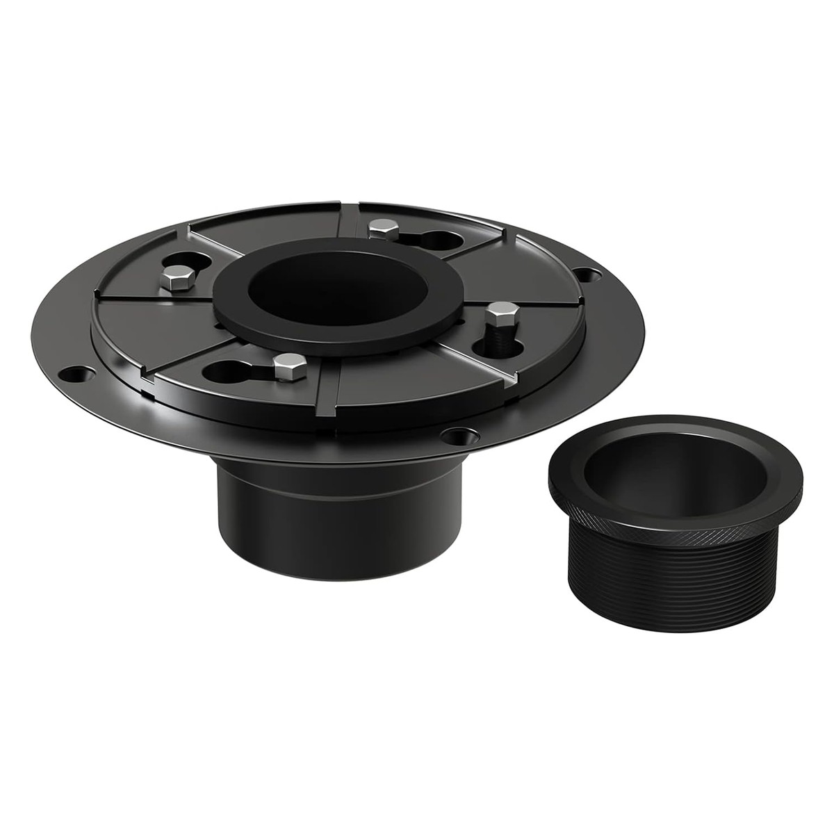 WEBANG Shower Drain Base Flange With Rubber Coupler and Thread Adapter