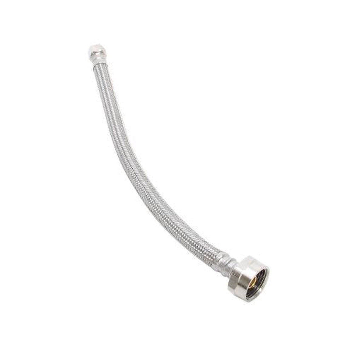 38 OD x 78 Professional Series Stainless Steel Toilet Connector Supply Line With Brass Nut