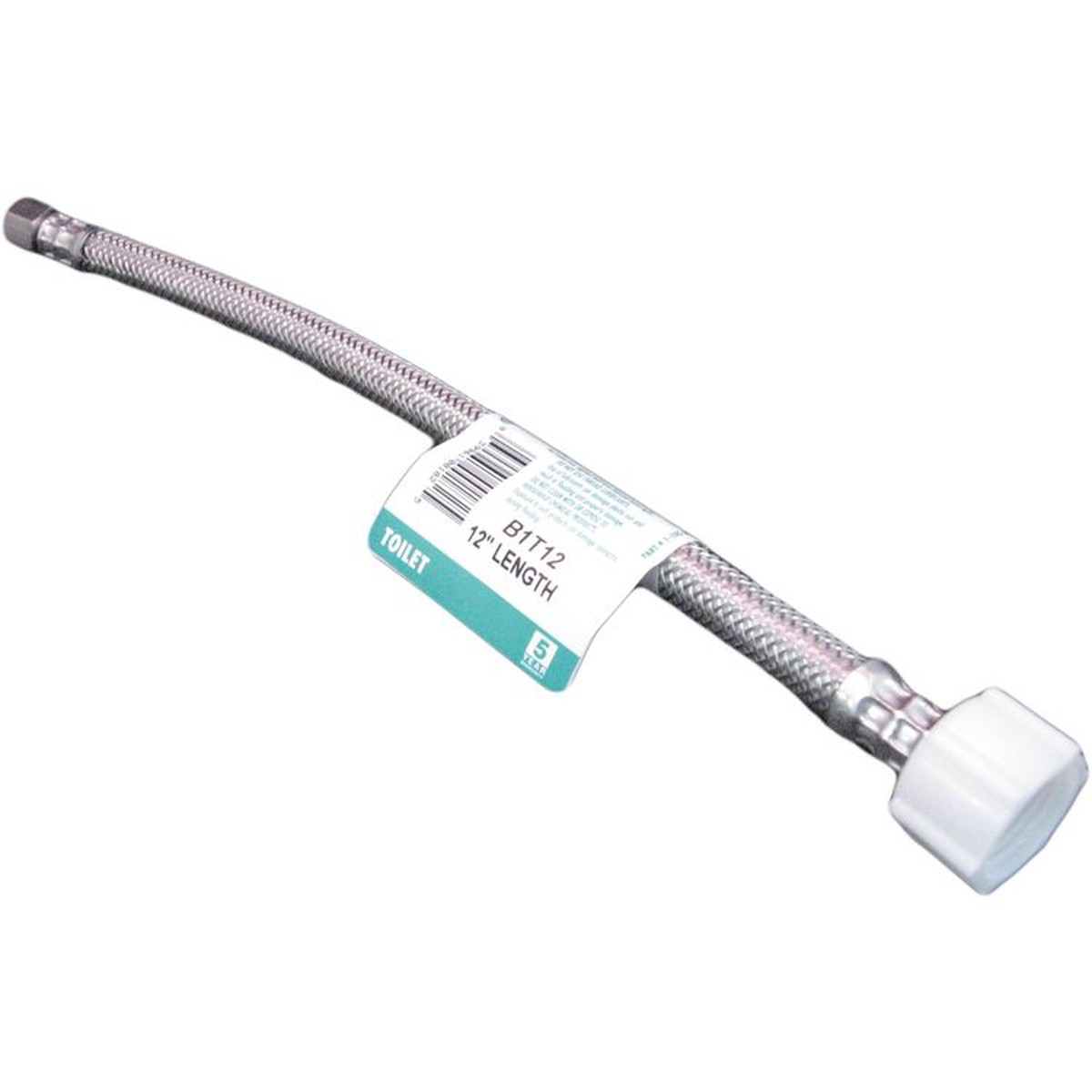 38 OD x 78 Professional Series Stainless Steel Toilet Connector Supply Line With Plastic Nut