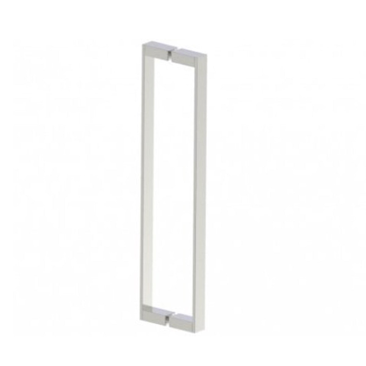 Berlin Double Glass Shower Door Handle - Door Mount - 18 BrassPolished Nickel