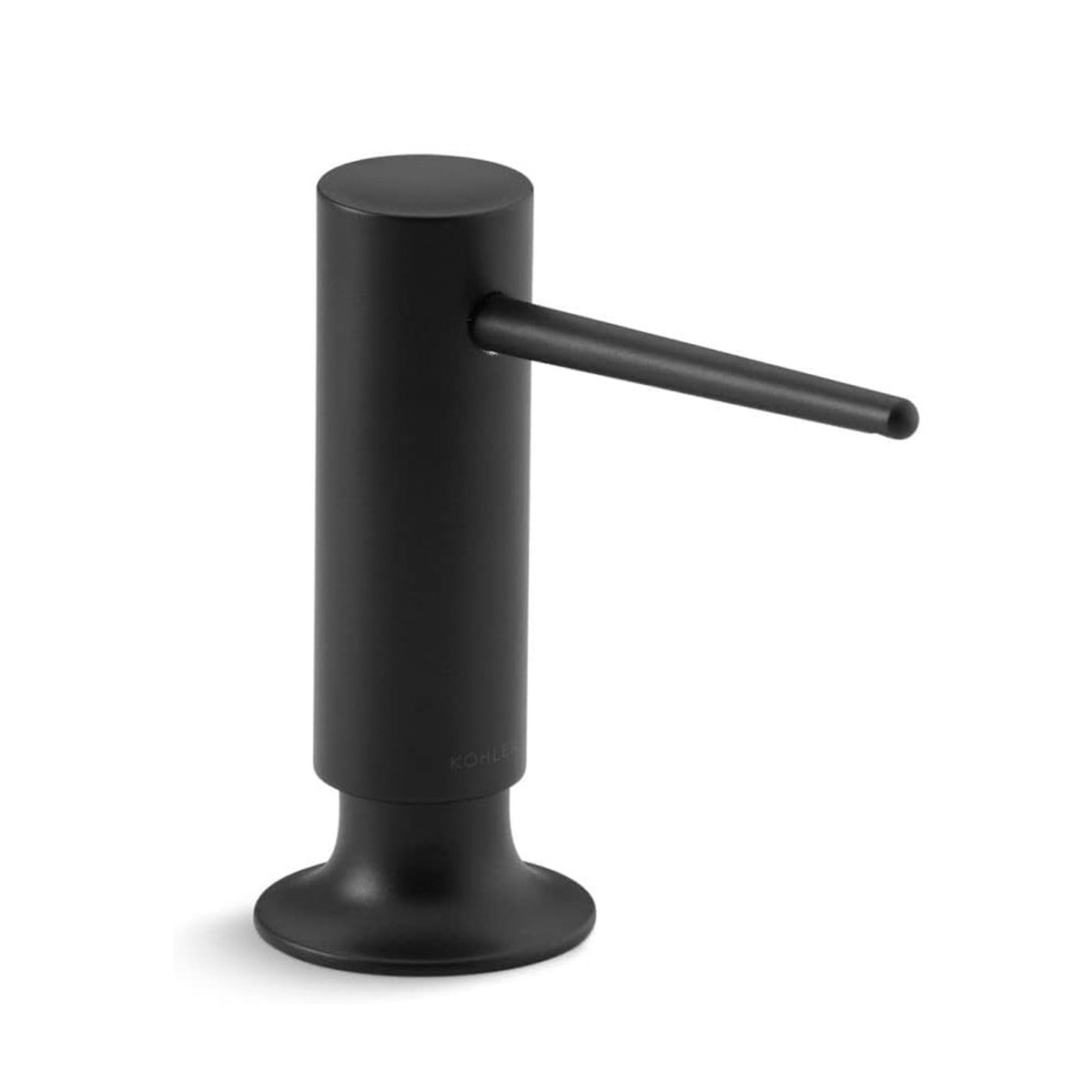 Contemporary Design Round Soap Dispenser - Free Standing - 2 BrassMatt Black