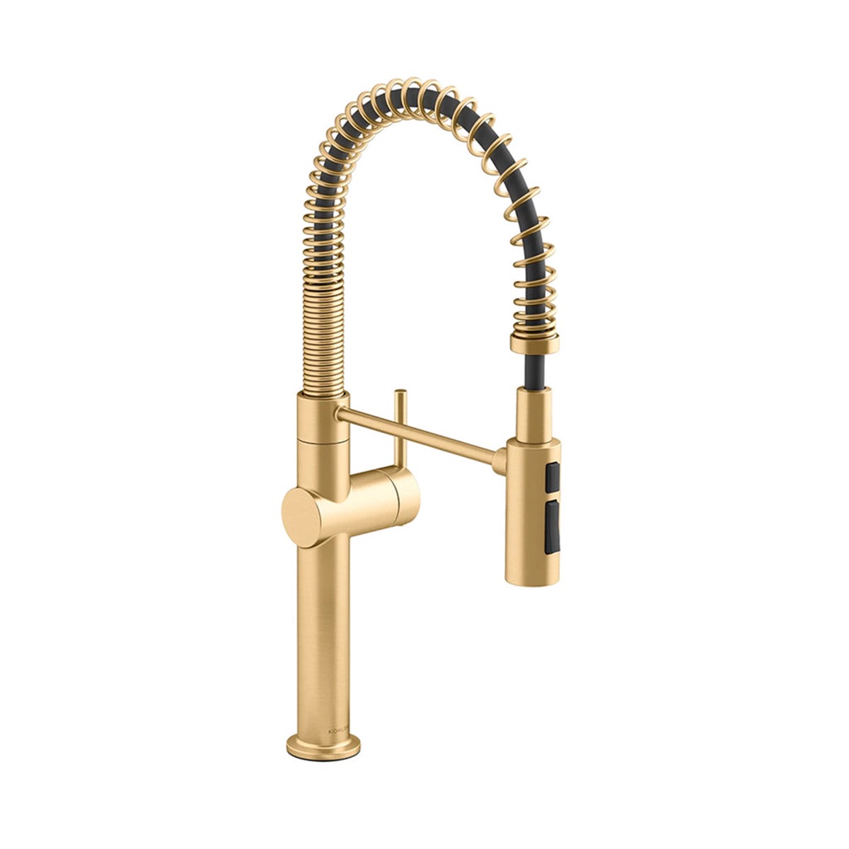 Crue Semi-Professional Kitchen Faucet - Single Hole - 22 BrassVibrant Brushed Moderne Brass