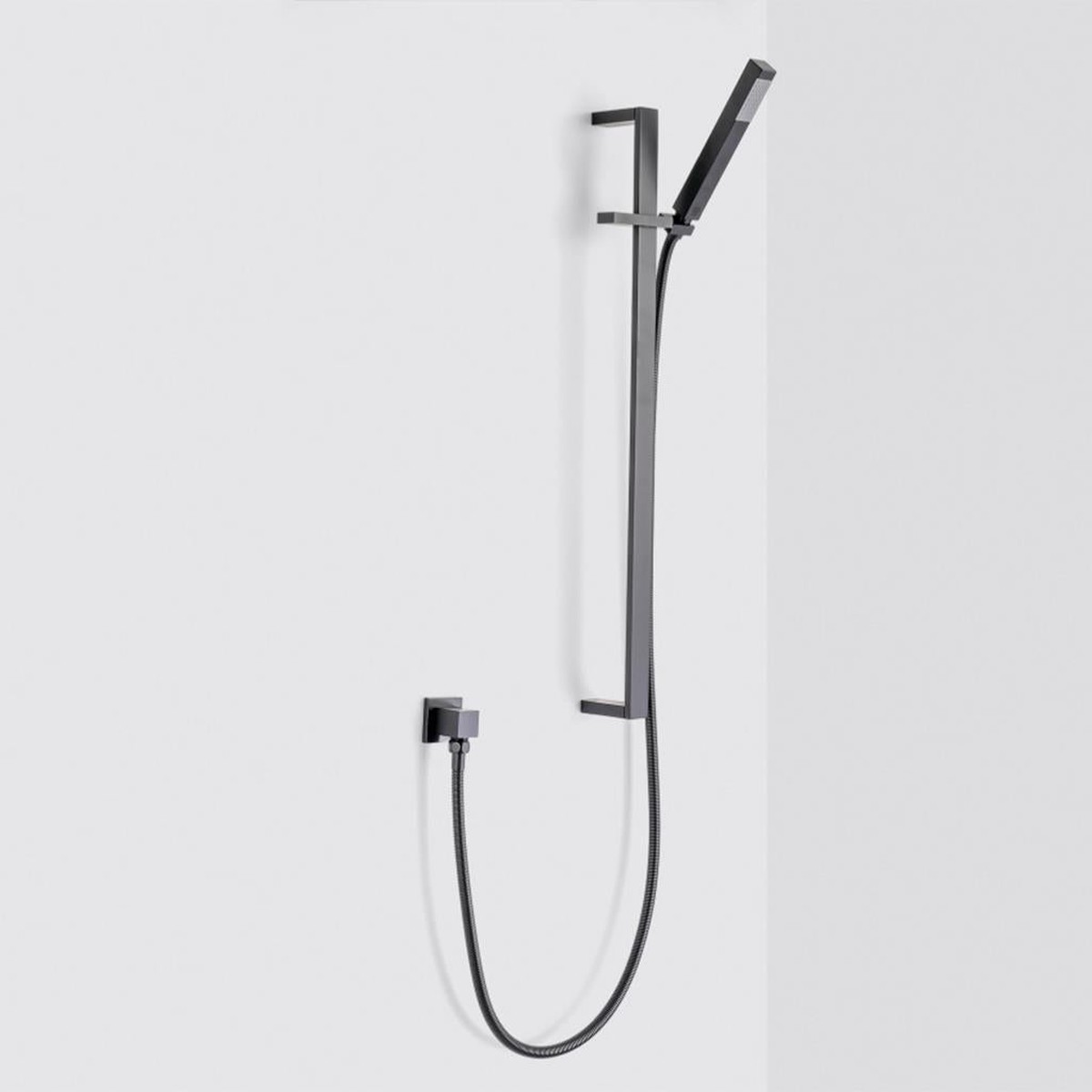 Devon Hand Shower Column Set - Wall Mount - 2 BrassAbsMatt Black