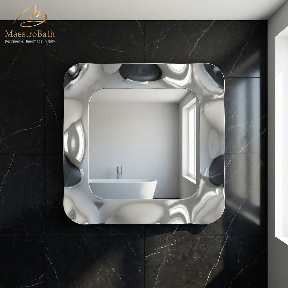 Dorian Luxury Bathroom Square LED Mirror