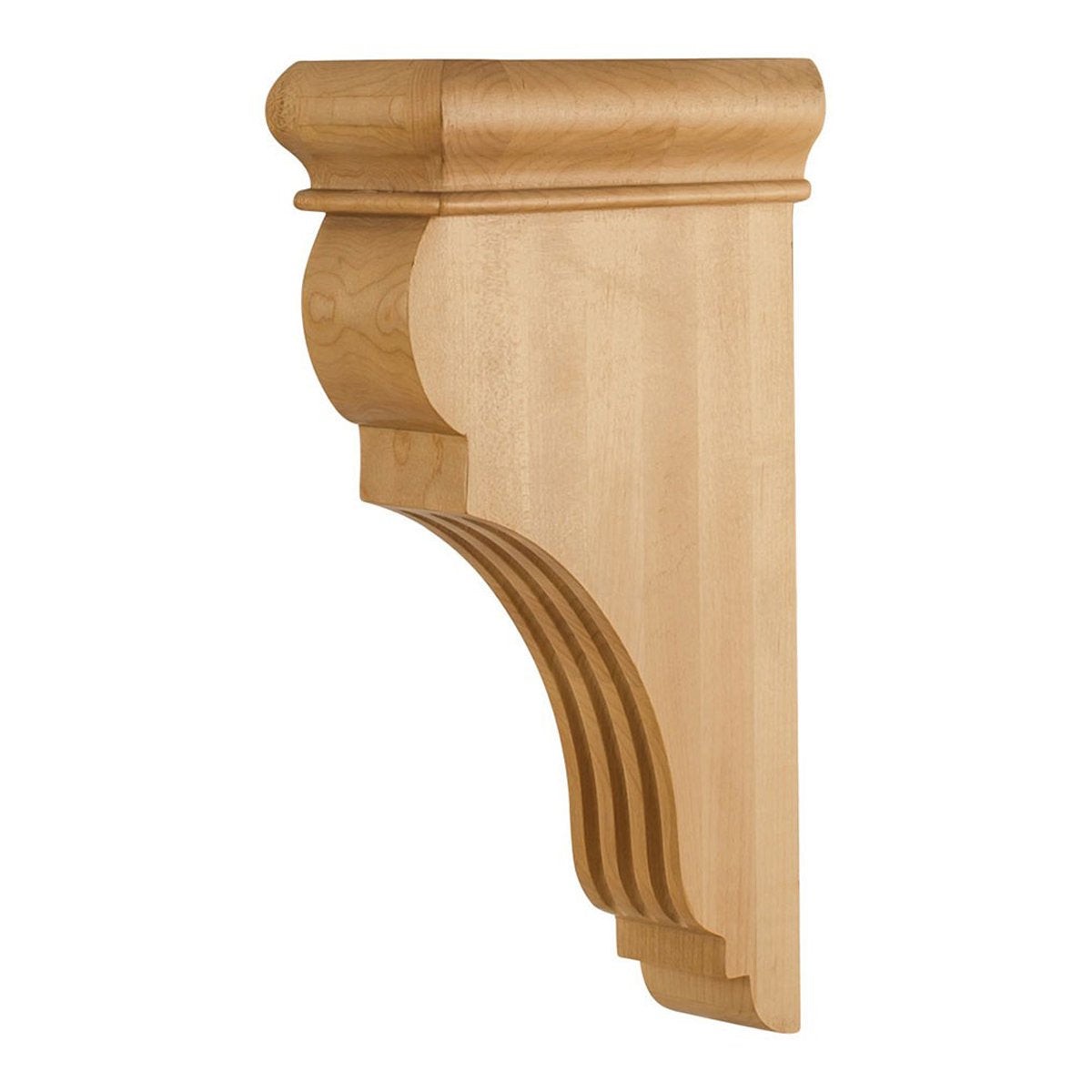 Hardware Resources Alder Fluted Wood Bar Bracket