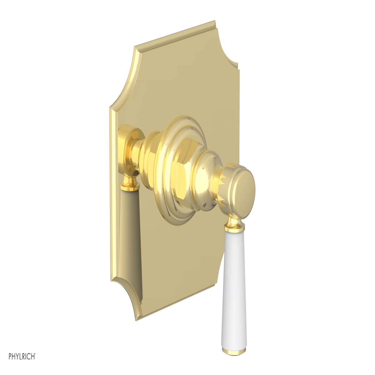 HENRI 12 Mini Thermostatic Shower Trim - Satin White Handle 4-158