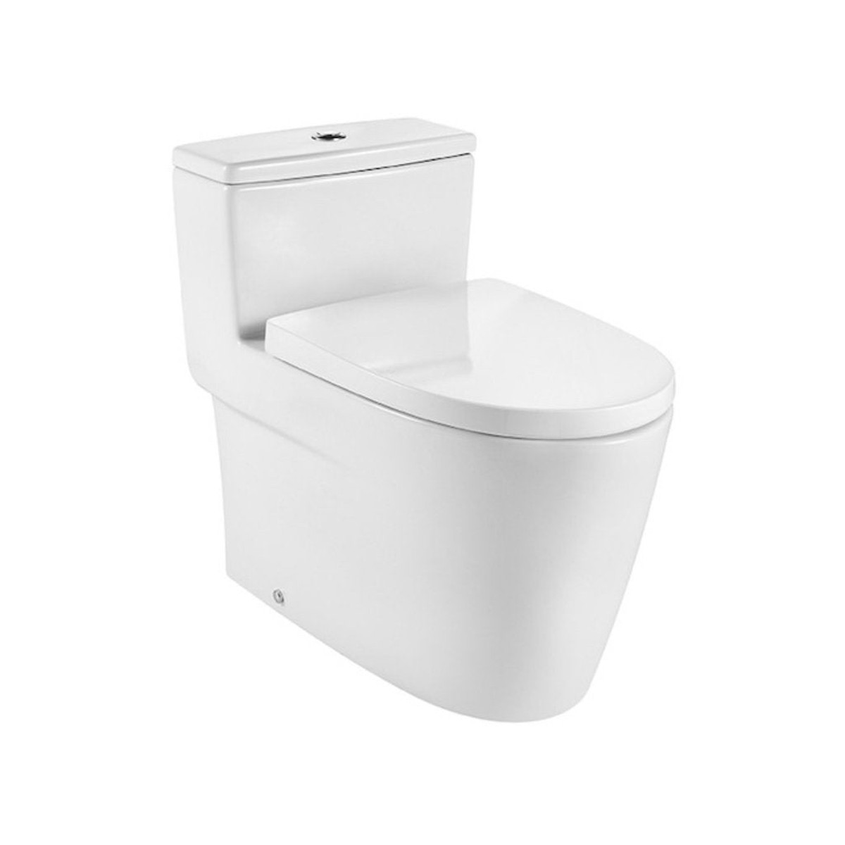 Inspira Elongated Complete One Piece Toilet - Floor Mount - 17 PorcelainWhite