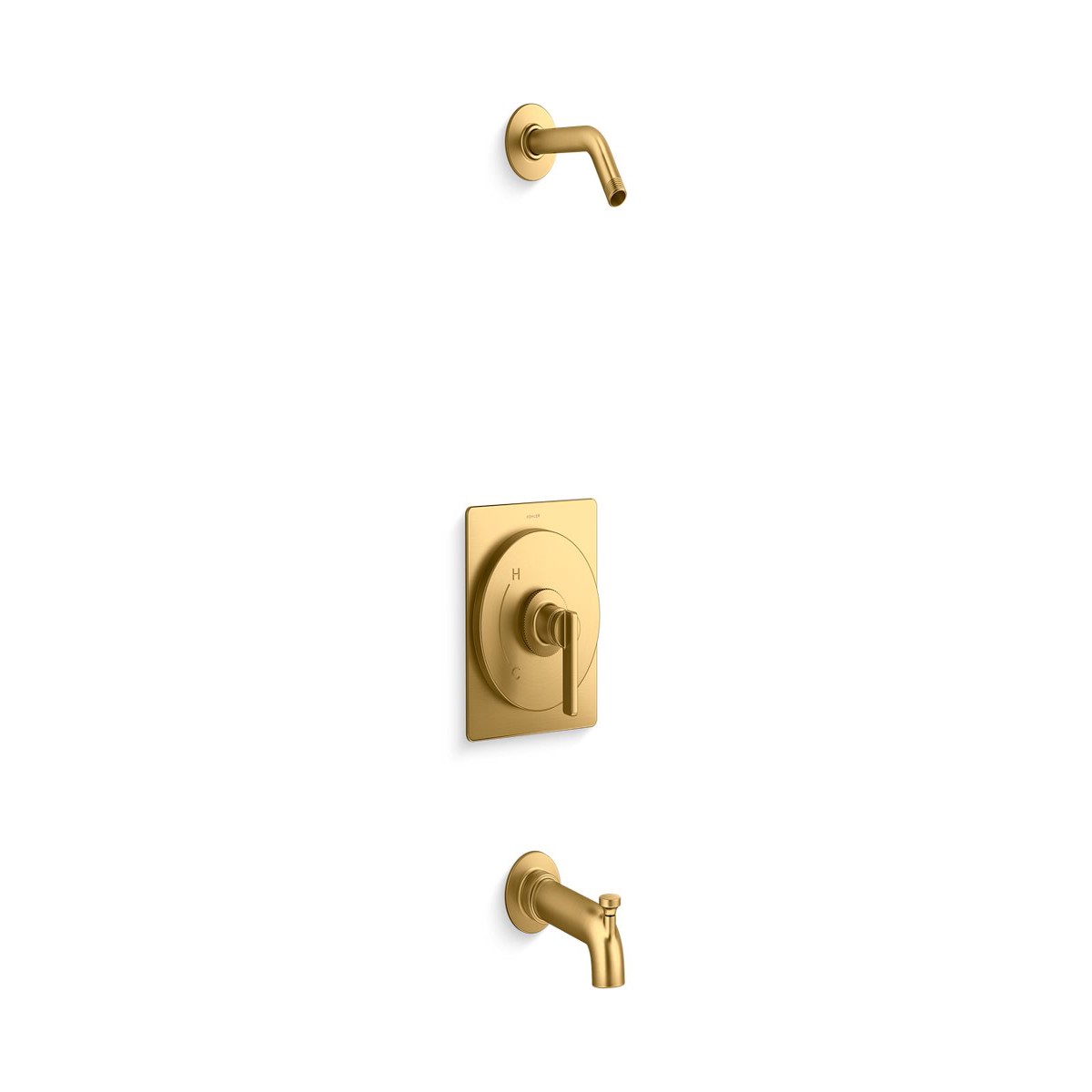 KOHLER K-TLS38265-4 Castia Rite-Temp Bath and Shower Trim Kit Without Showerhead