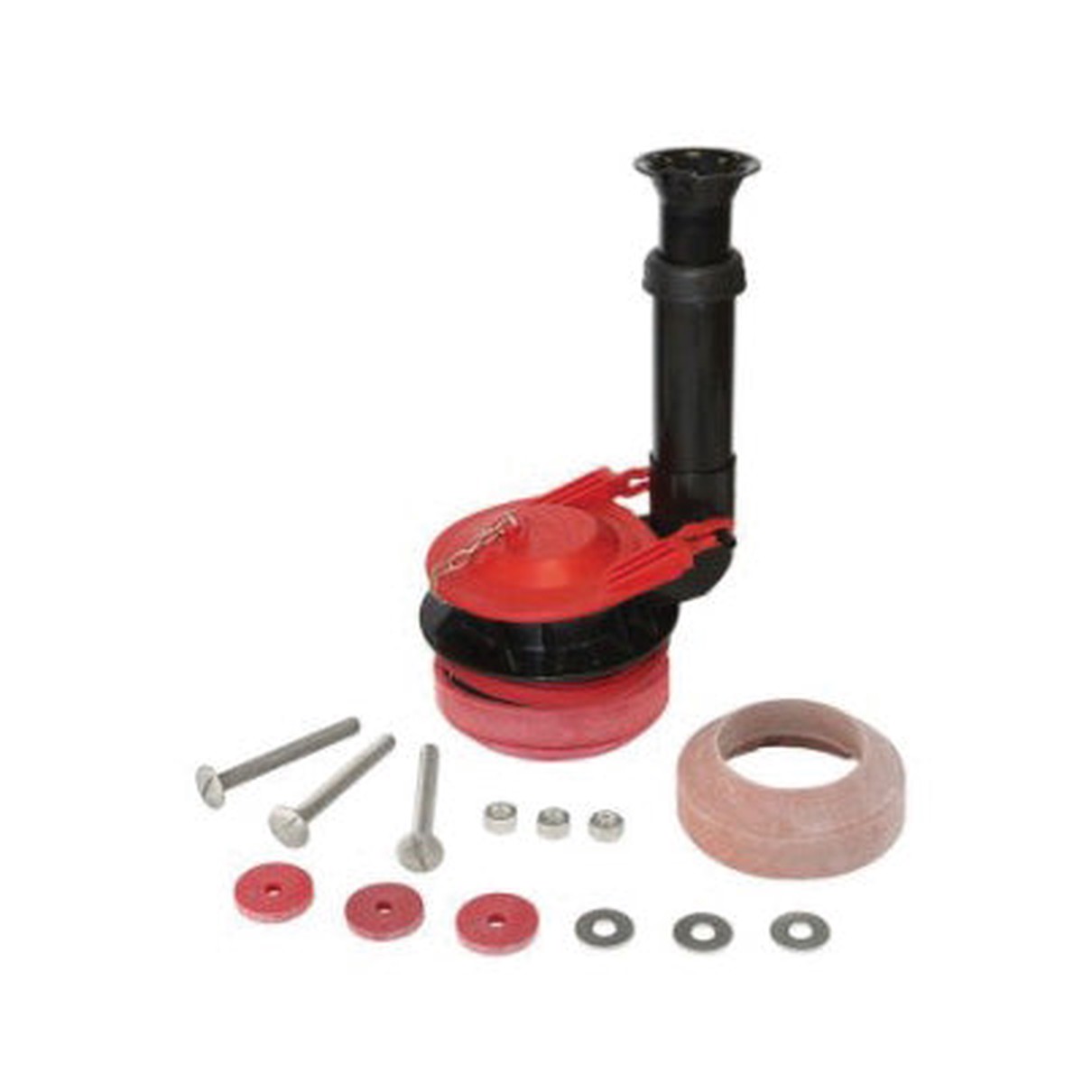Korky 5030BP Adjustable Flush Valve Kit With Tank to Bowl Gasket 3 in Nominal Rubber Body