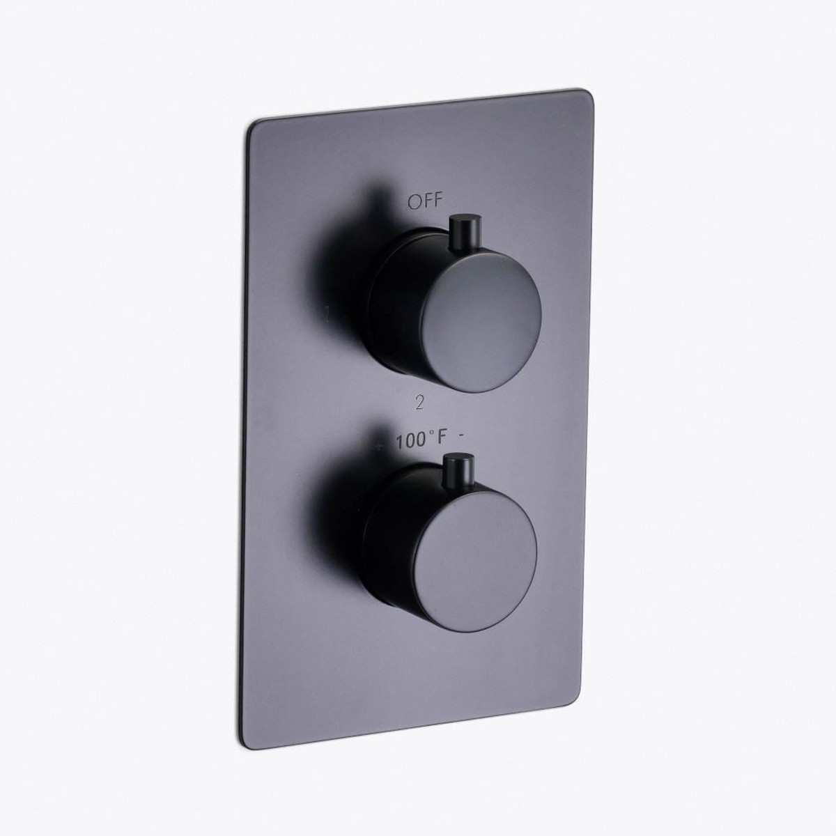 Metro 2-3 Way Thermostatic Shower Mixer - Wall Mount - 6 BrassMatt Black