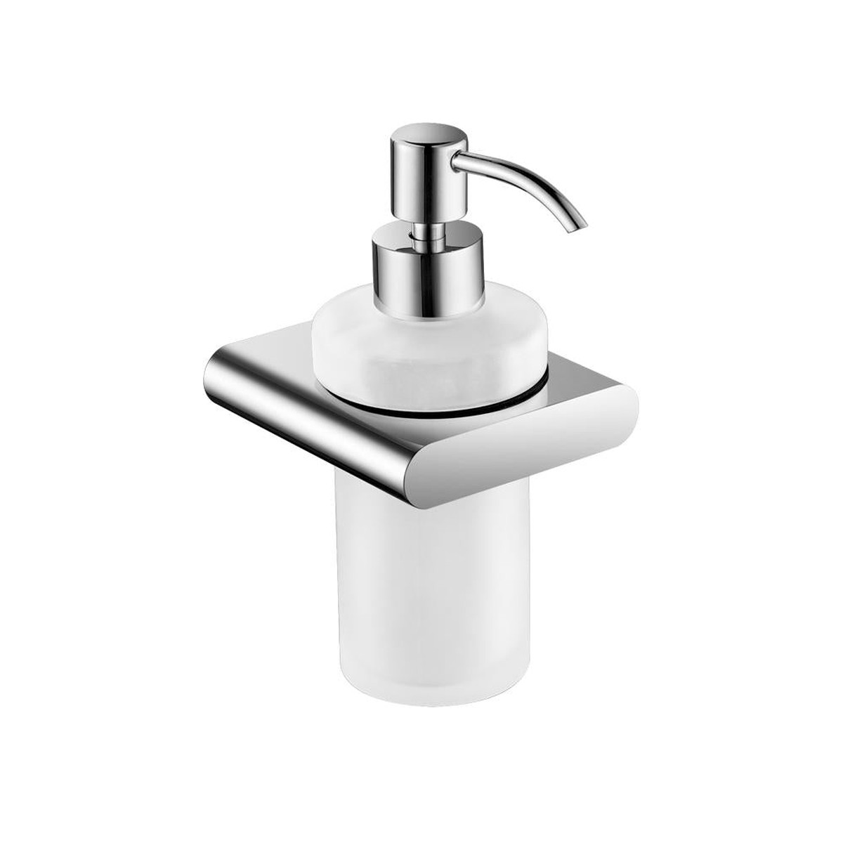 Moon Soap Dispenser - Wall Mount - 3 BrassGlassPolished Chrome
