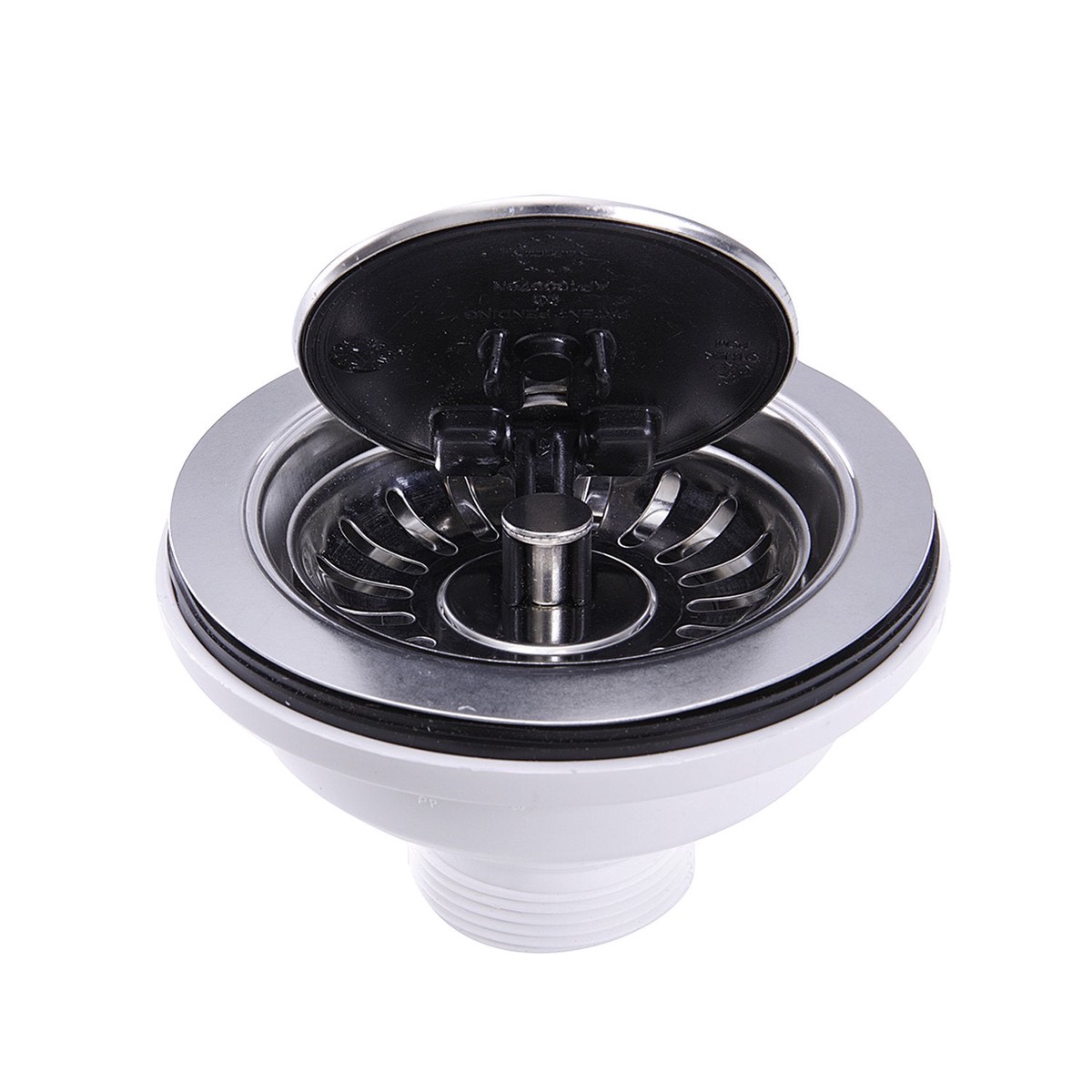 Nantucket Sinks NS35LCC-CH Chrome Flip Top Crumb Cup Kitchen Drain