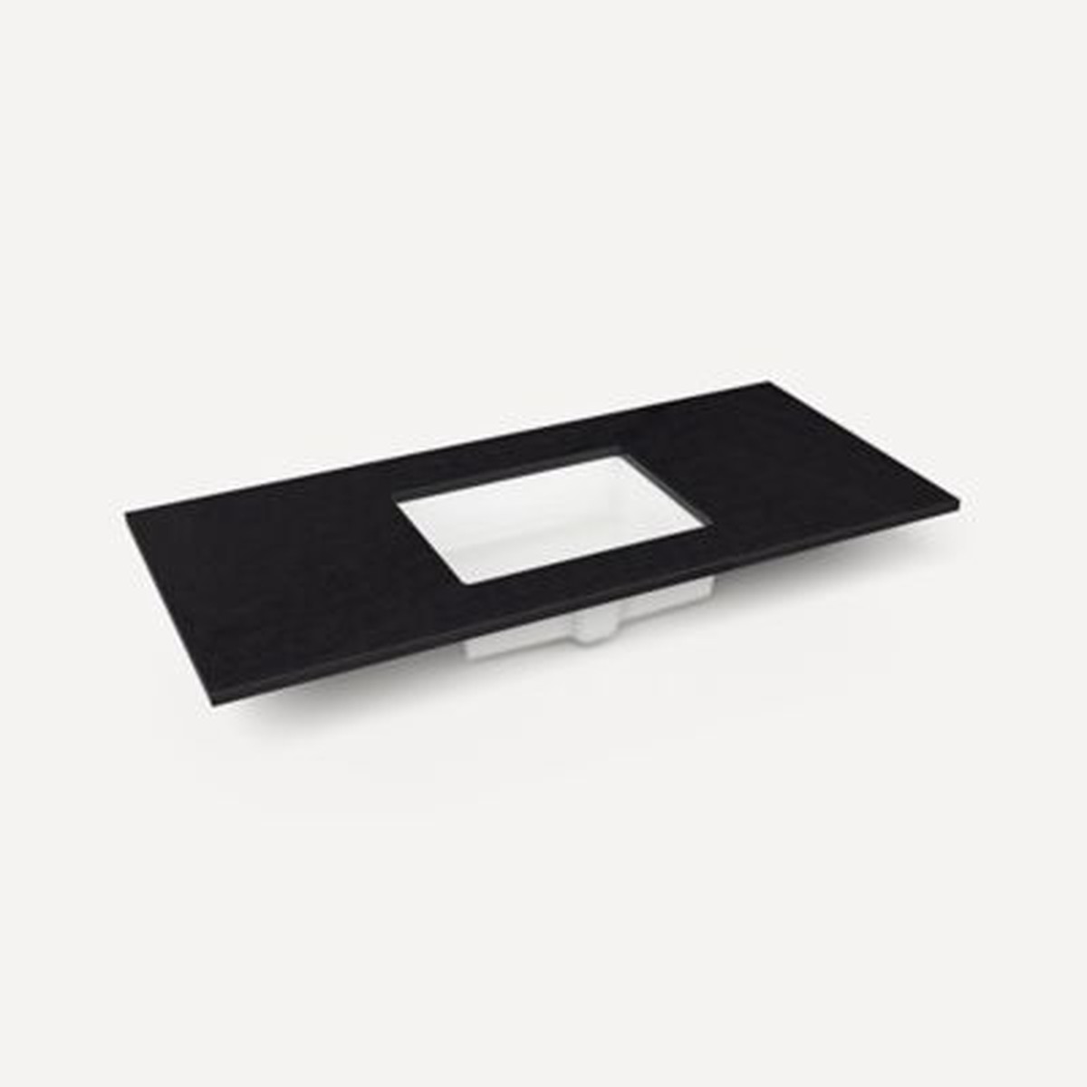 Robern TF49UCO90 Engineered Stone Top Quartz Stone Vanity Top 49 x 34 x 22 Center Undercounter Sink Three Hole
