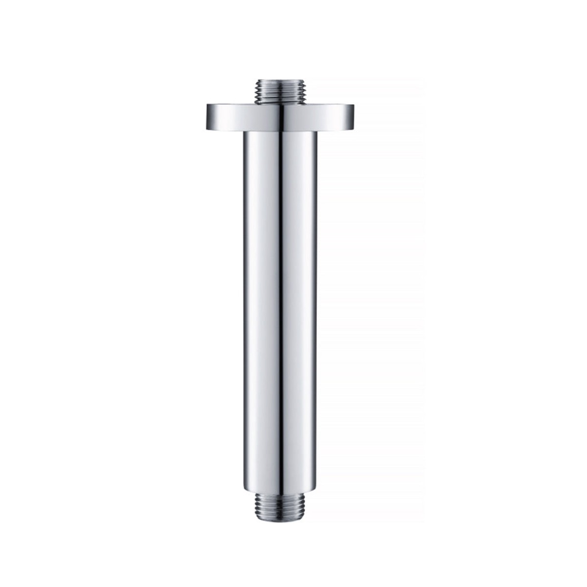 Serie 100 Round Shower Arm - Ceiling Mount - 6 BrassPolished Chrome