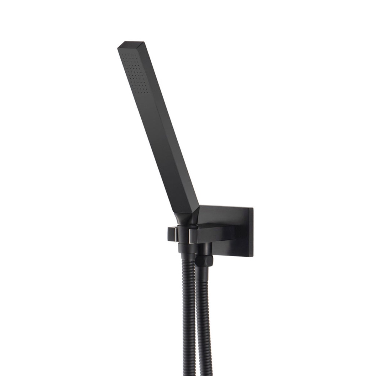 Universal Square Hand Shower Set - Wall Mount - 8 BrassMatt Black