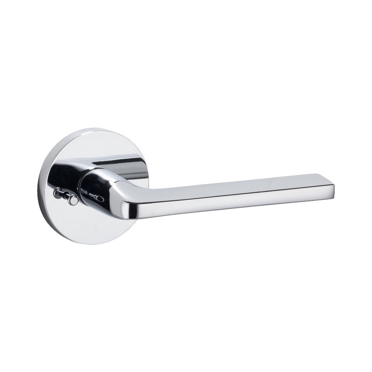 Athena Round Concealed Privacy Door Leverset - Door Mount - 6 BrassPolished Chrome