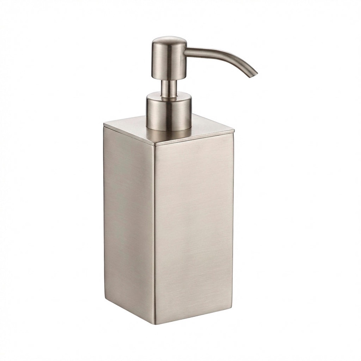 Cubic Soap Dispenser - Free Standing - 7 BrassBrushed Nickel