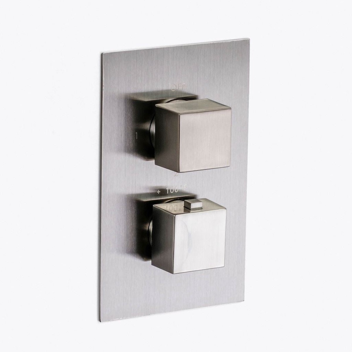 Devon 2-3 Way Thermostatic Shower Mixer - Wall Mount - 5W x 8H BrassBrushed Nickel