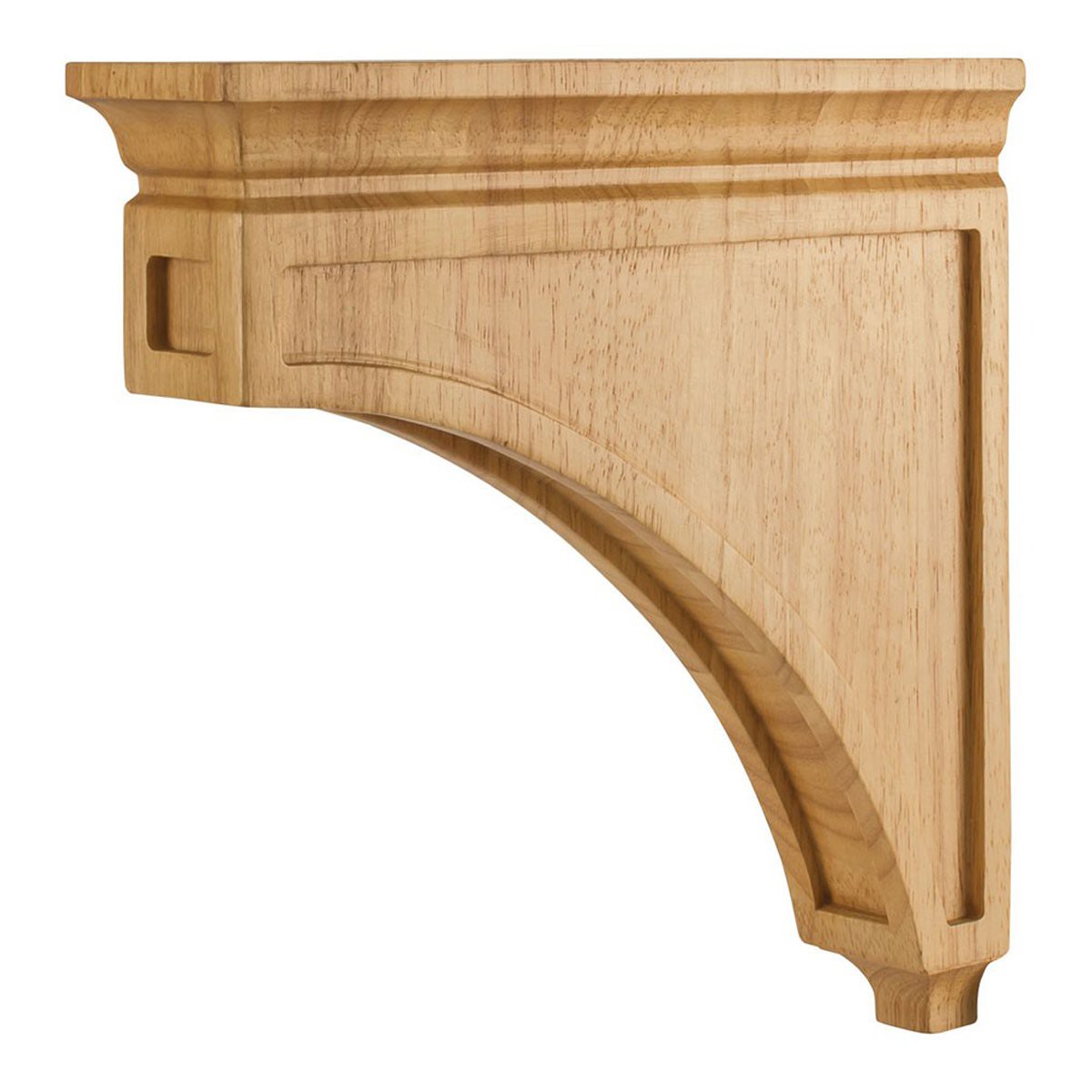 Hardware Resources 3 x 12 x 12 White Birch Mission Style Bar Bracket