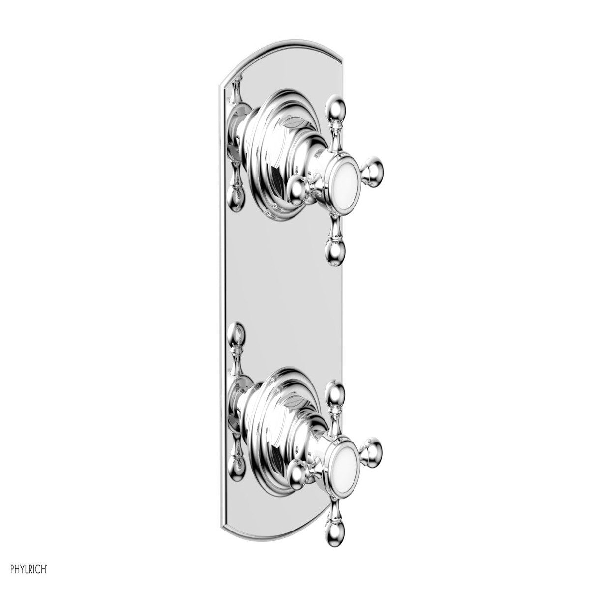 HEX TRADITIONAL 12 Thermostatic Valve with Volume Control or Diverter Cross Handles 4-099