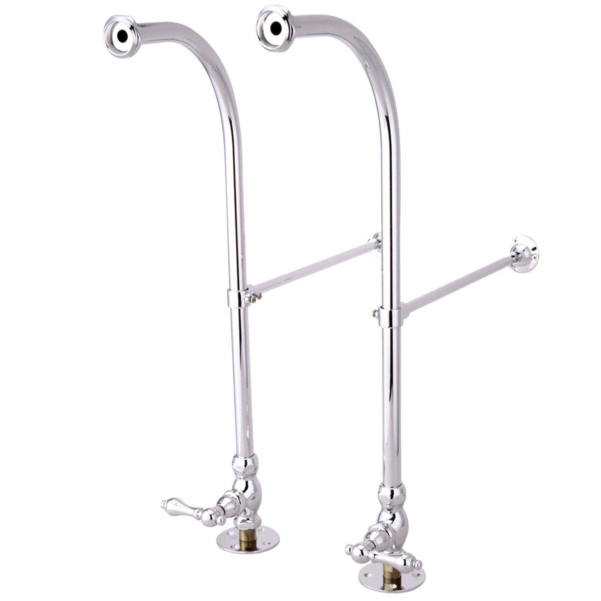 Kingston Brass Vintage Rigid Freestanding Classic Supply Lines with Shut-off Valves