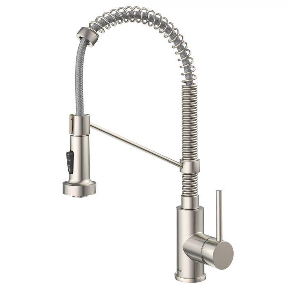 KRAUS Bolden 18-Inch Commercial Kitchen Faucet with Pull-Down Sprayhead in Stainless Steel