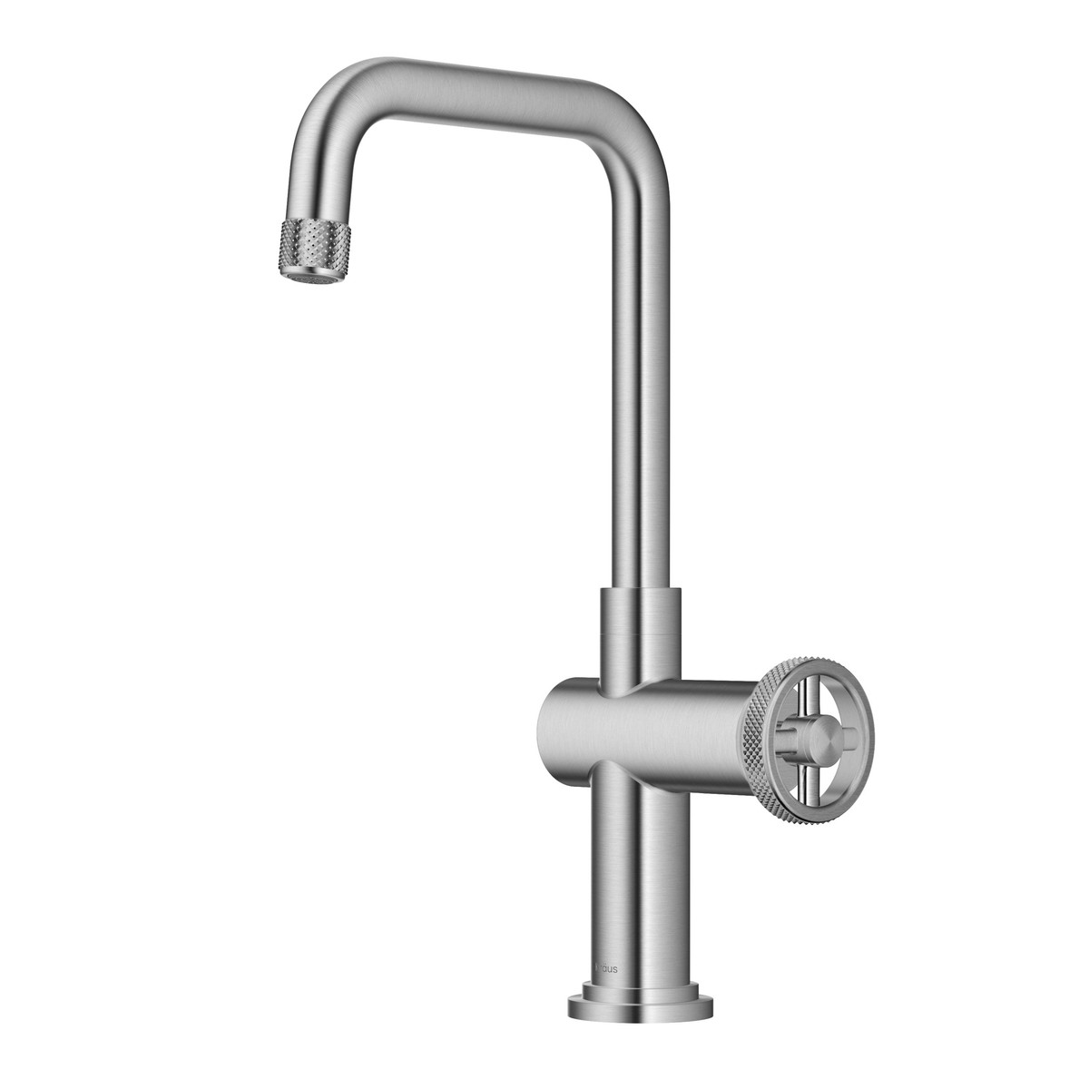 KRAUS Urbix Industrial Single Handle Kitchen Bar Faucet in Stainless