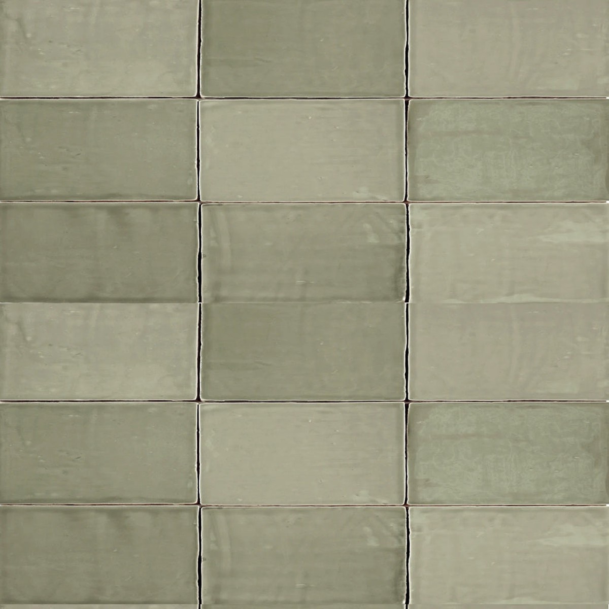 St Tropez Verde Wall Tile - Wall Mount - 25 x 5 CeramicGreen