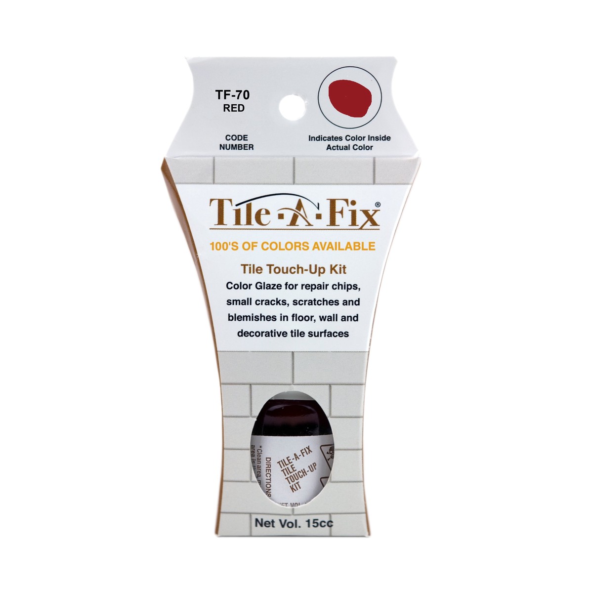 TF-70 Tile-A-Fix Touch Up Repair Glaze - Red