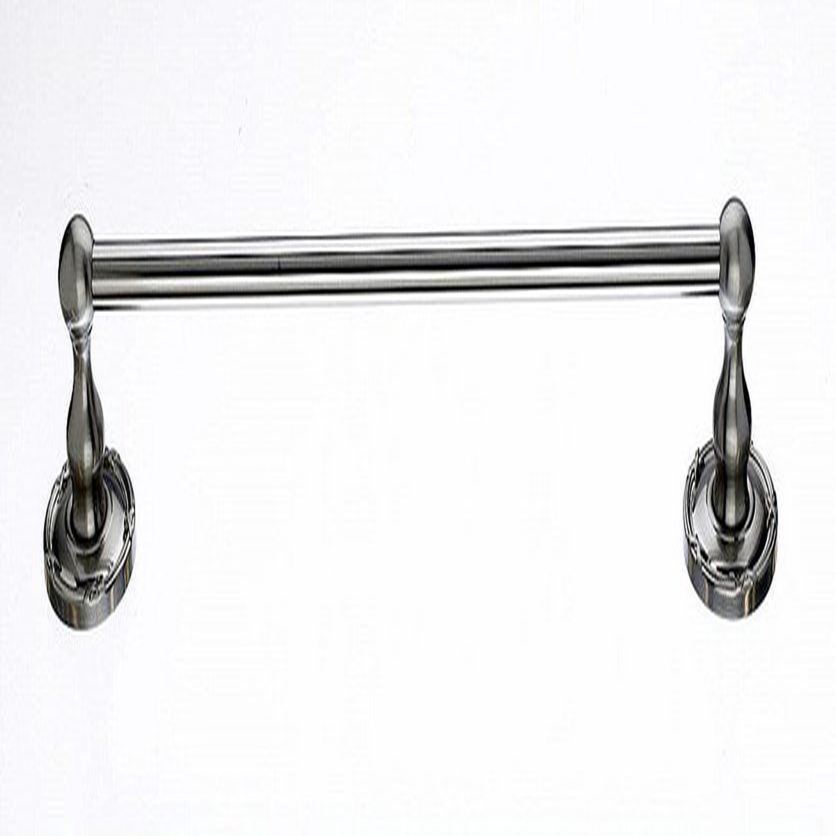 18 Single Towel Bar With Ribbon Reed Detail In Brushed Satin Nickel