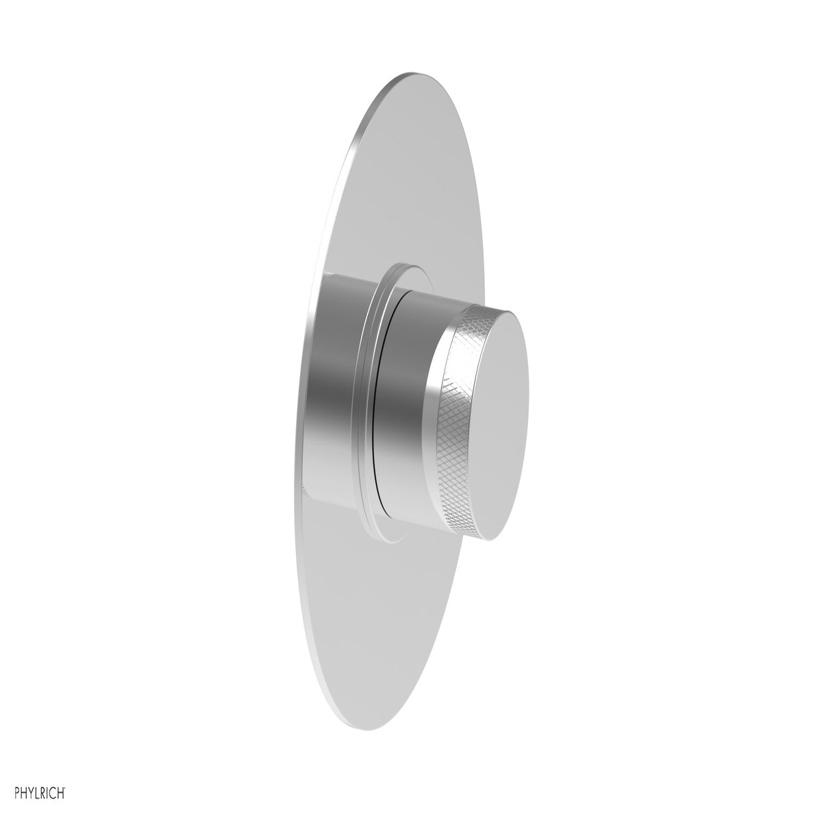 BASIC II 12 Mini Thermostatic Round Shower Trim - Knurled Handle 4-172