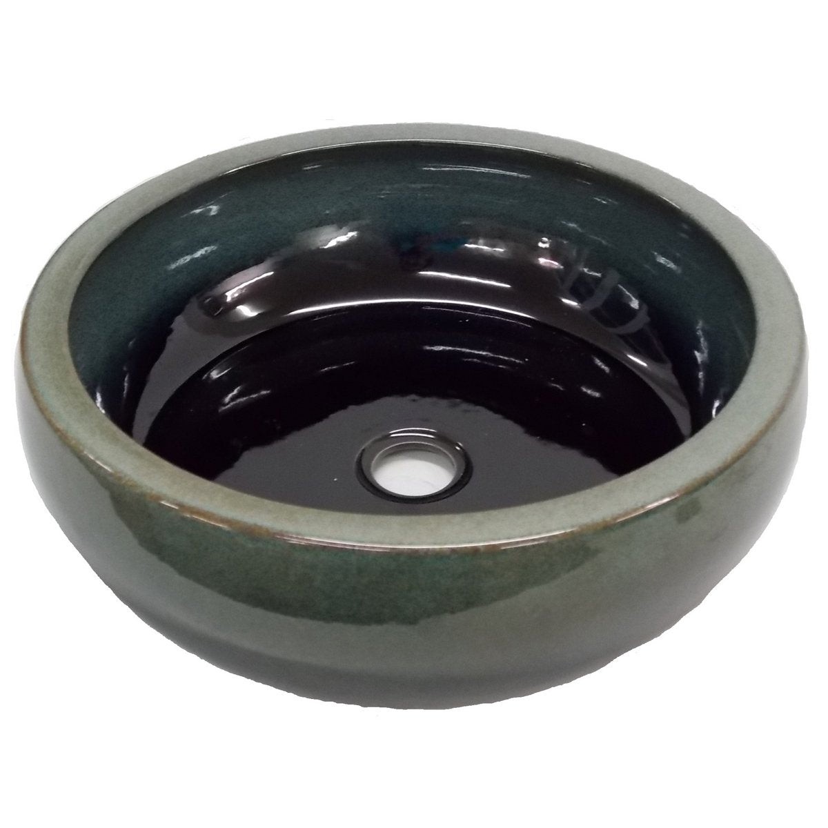 Eden Bath Aquamarine Ceramic Vessel Sink