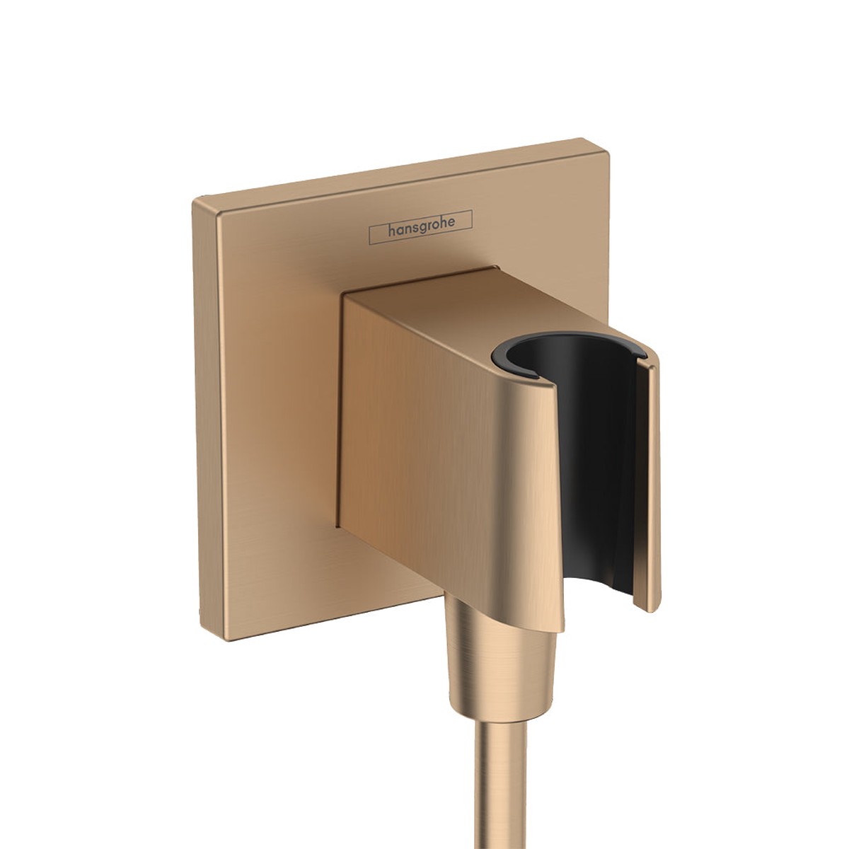 Fixfit E Hand Shower Holder Connector - Wall Mount - 4 BrassBrushed Bronze