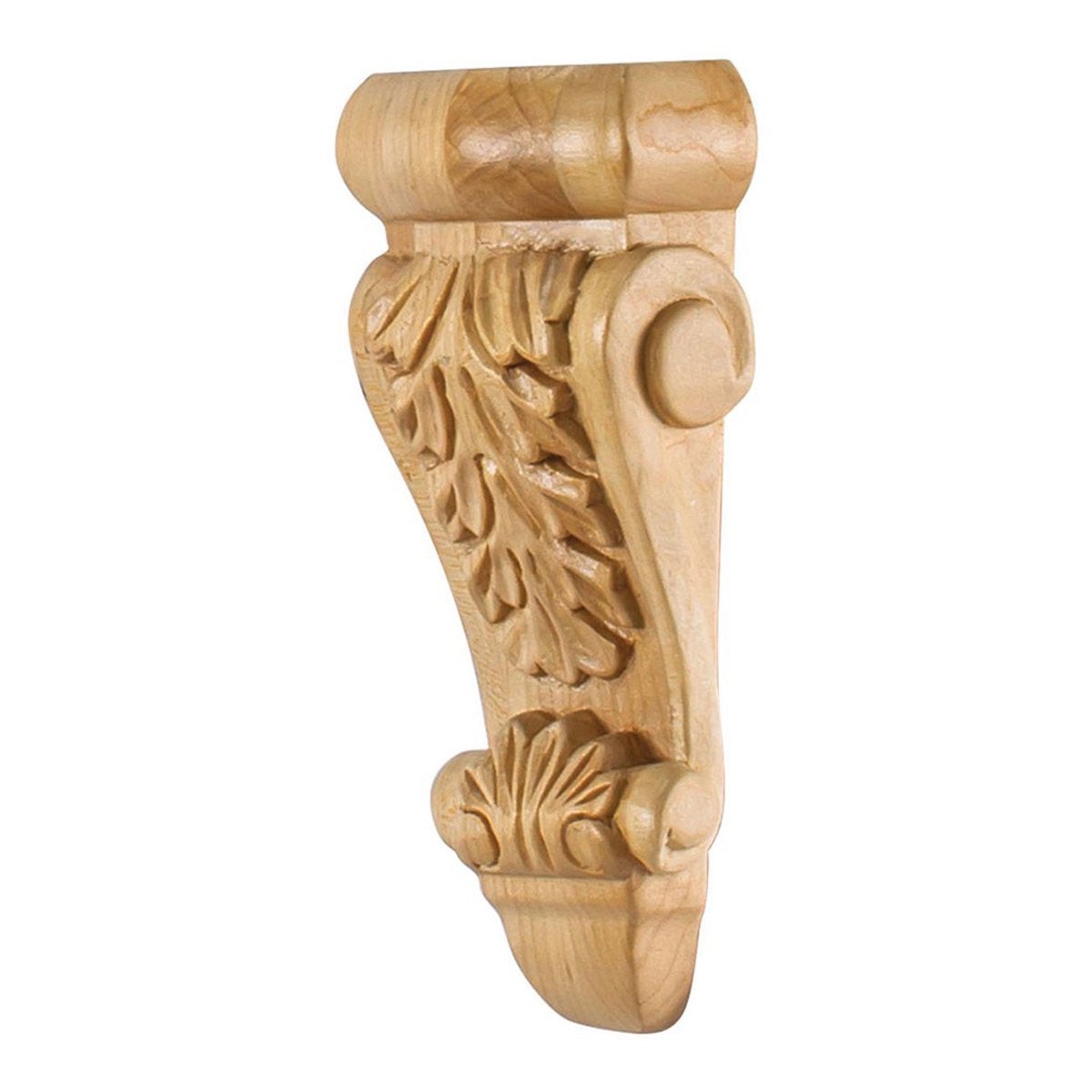 Hardware Resources 2-34 x 1-38 x 6 Hard Maple Low Profile Acanthus Corbel