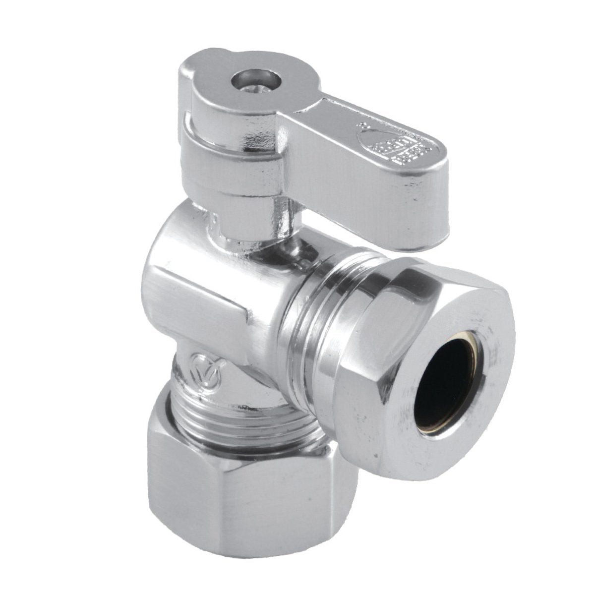 Kingston Brass 58 OD Comp x 12 or 716 Slip Joint Angle Stop Valve