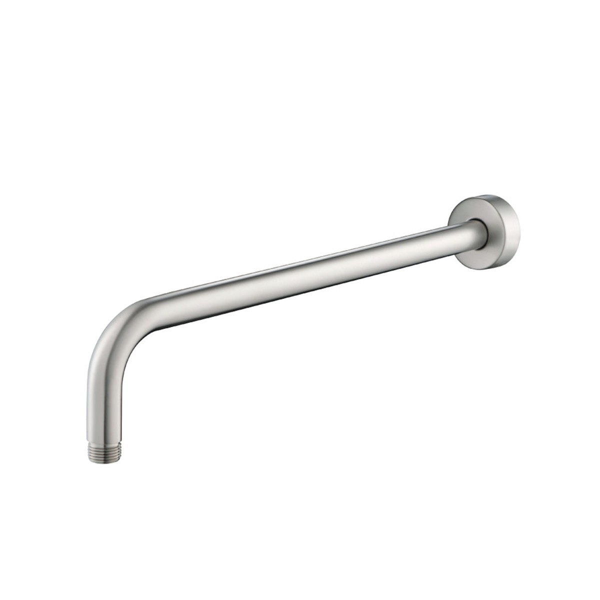 Universal Round Shower Arm - Wall Mount - 16 BrassBrushed Nickel