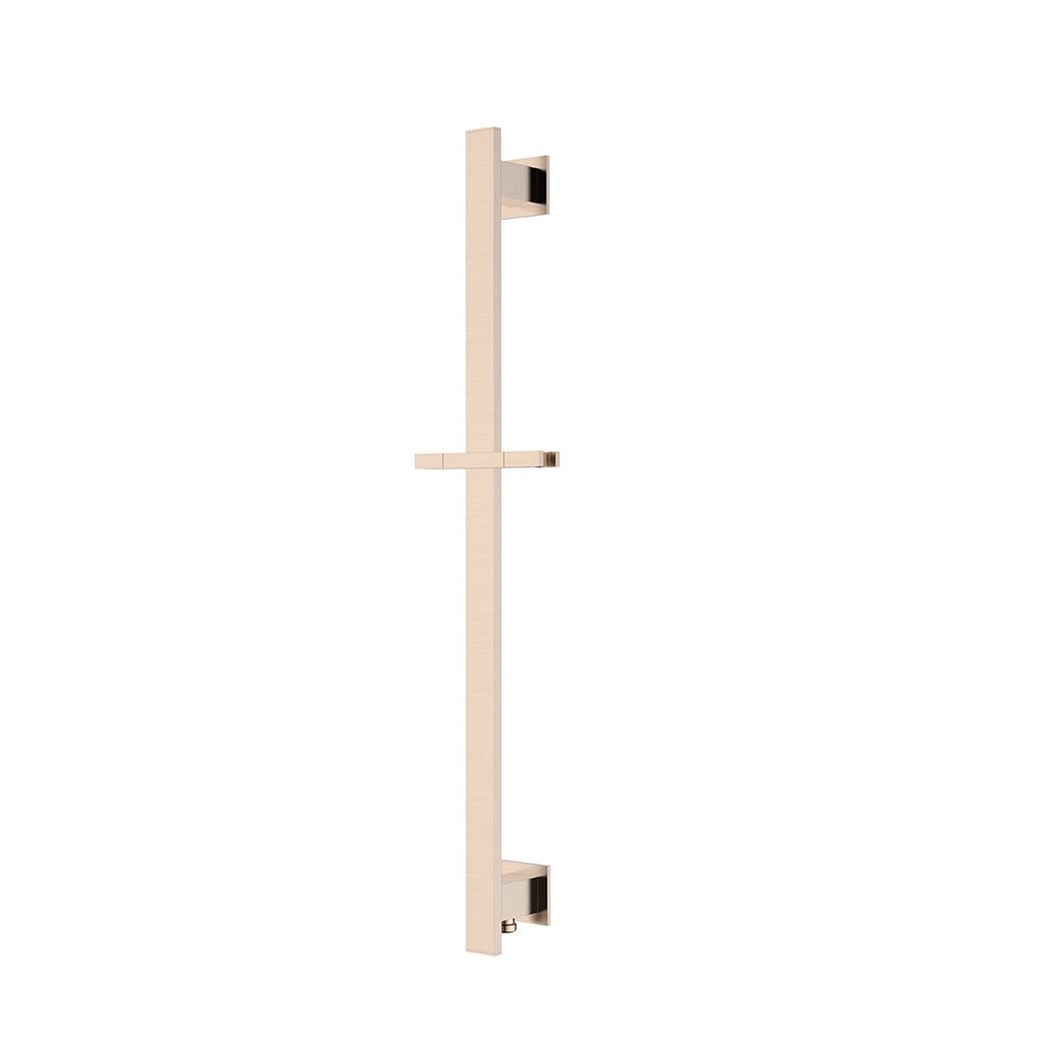 Devon Square Shower Slide Bar - Wall Mount - 24 BrassBrushed Nickel