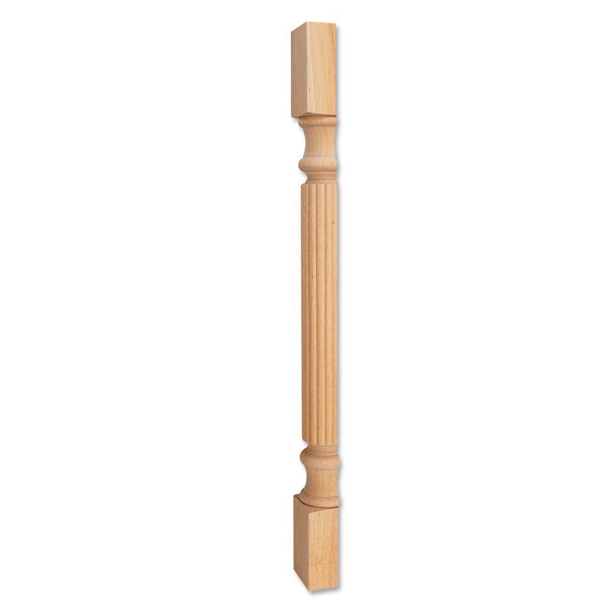 Hardware Resources White Birch Split Post with Reed Pattern