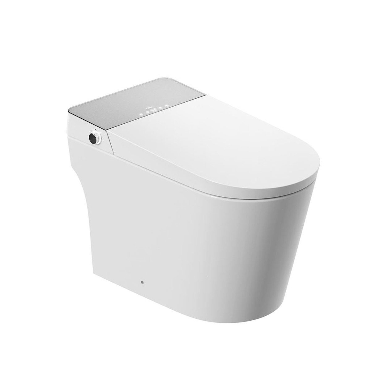 Ikon Plus One Piece Smart Toilets with LED Screen - Floor Mount - 16 Vitreous ChinaGlossy White