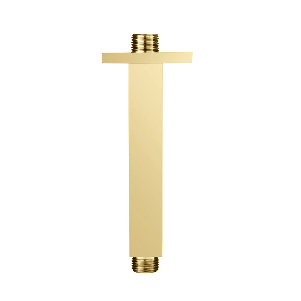 Serie 160 Square Shower Arm - Ceiling Mount - 6 BrassSatin Brass
