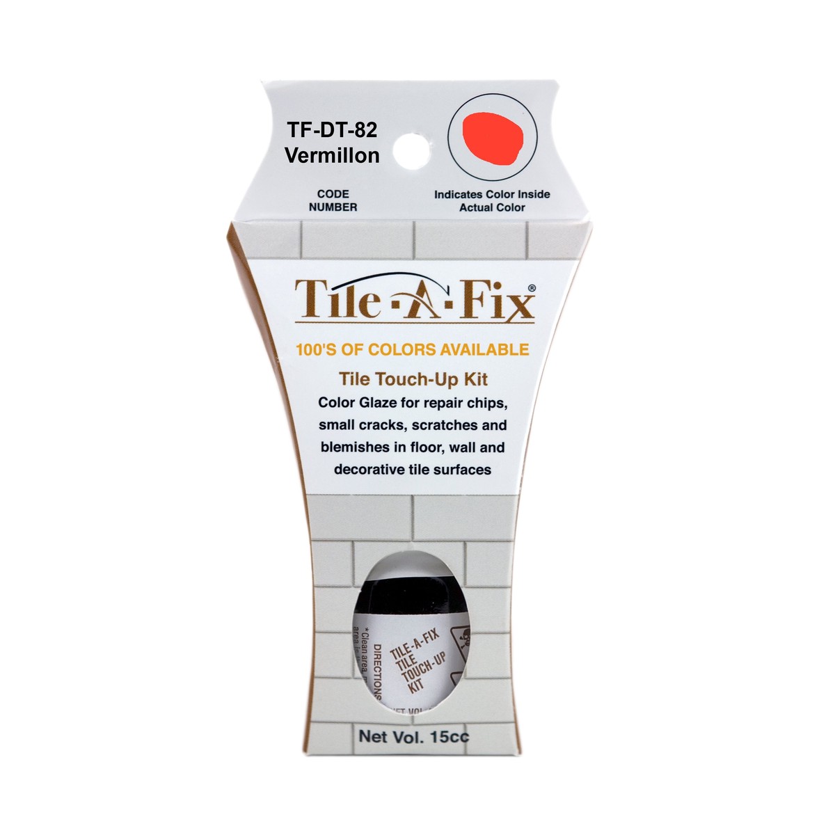 TF-DT-82 Tile-A-Fix Tile Touch Up Repair Glaze - Daltile Vermillon