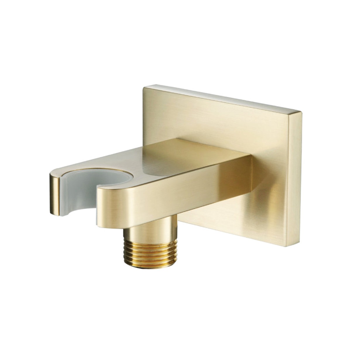 Universal Hand Shower Holder Connector - Wall Mount - 3 BrassSatin Brass